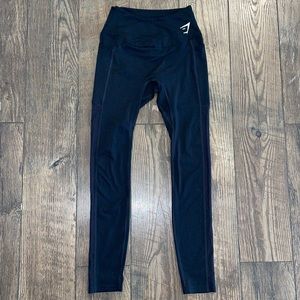 Gymshark‎ Black Mesh Side Leggings SM